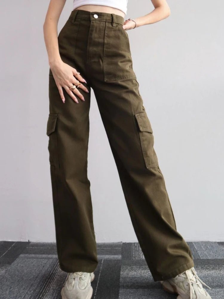 Emiliana - Pantalon cargo coupe droite - TrendlyLux™