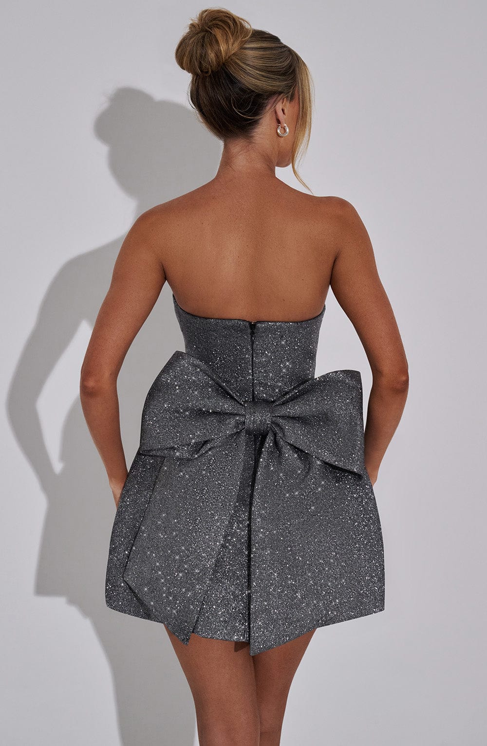 Robe Mini Stella - Argent Pailleté - TrendlyLux™